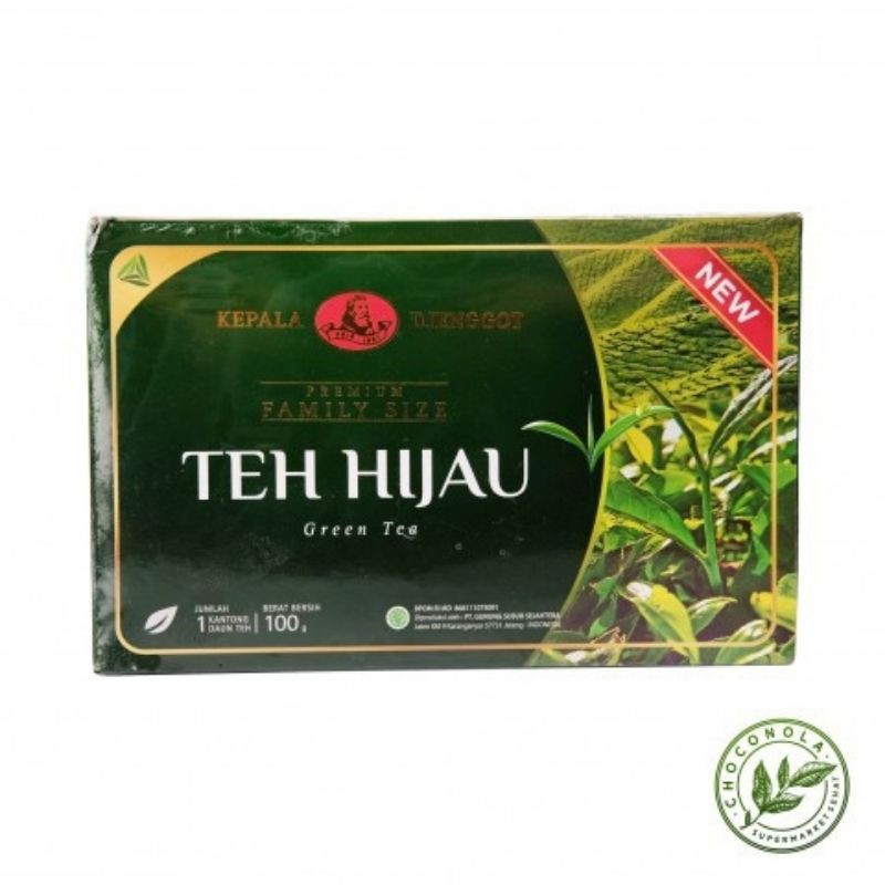 

Teh Hijau Green Tea Kepala Djenggot Jenggot Premium Family Size 100 gr, green tea djenggot 100gr