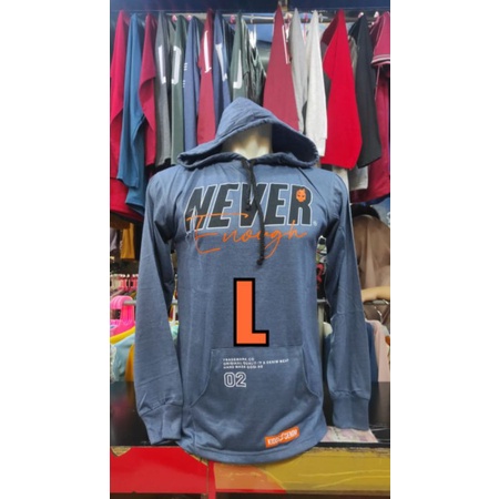 Sweater hoodie ukuran L pria