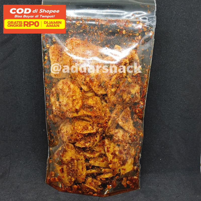 

Keripik Basreng Bumbu Basah Daun Jeruk/Basreng Pedas 100 Gram Raja Pedas Raja Pedas