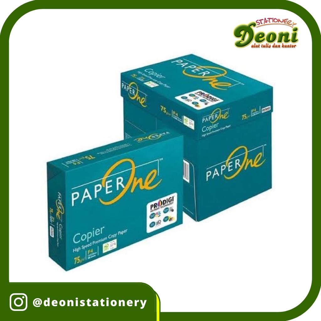 

Kertas PAPERONE F4 75gr (isi 500 lembar)