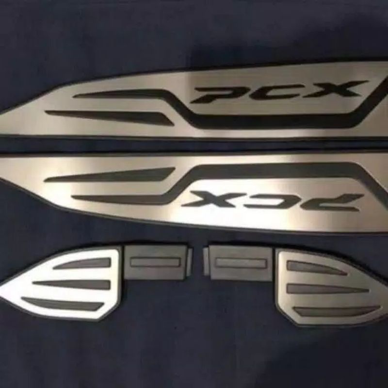 Tatakan Kaki Bordes Motor PCX 160 &amp; PCX 150 Silver Import