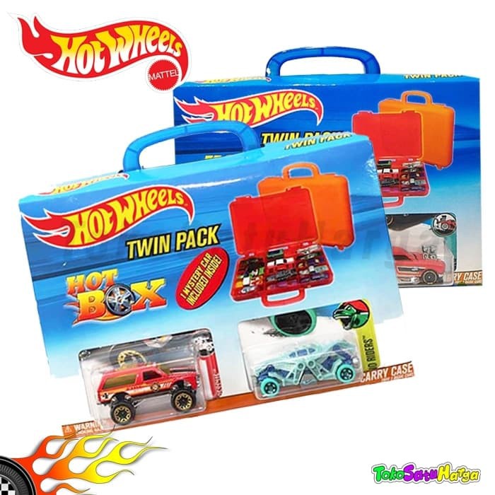 Diecast Thomas And Friends - Diecast Hotwheels - Diecast Set Hot Wheels Twin Pack Carry Case 2 Box