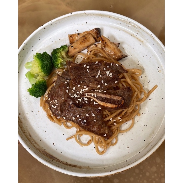 

Oliver The Japanese. with Vegan noodle. choose your protein (gindara fish or beef shortribs) new menu, must try!