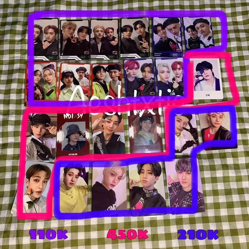 Photocard Stray kids Lee Know Seungmin Hyunjin Han I.N Bangchan subk wf ending wf vc oddinary pc jew