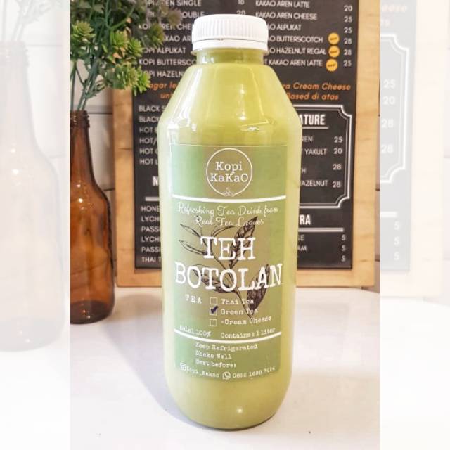 

GREEN THAI TEA AREN BOTOLAN 1 LITER