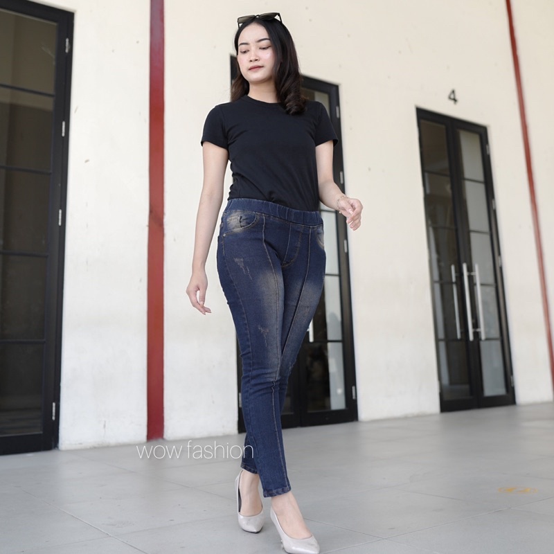 SEON CELANA JEANS WANITA - CELANA JEANS STRECT WANITA SEON