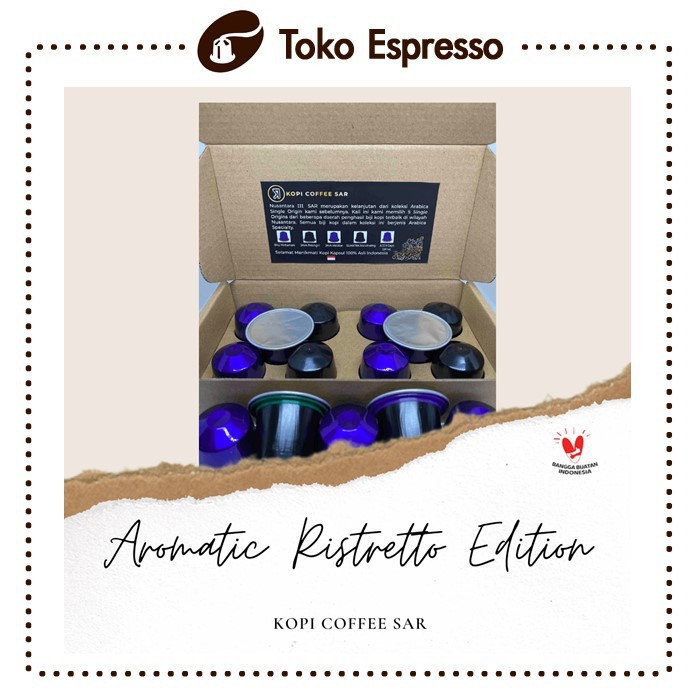 

Nespresso Nusantara 3 SAR Arabica Single Origin Aceh Sumatra Jawa Bali