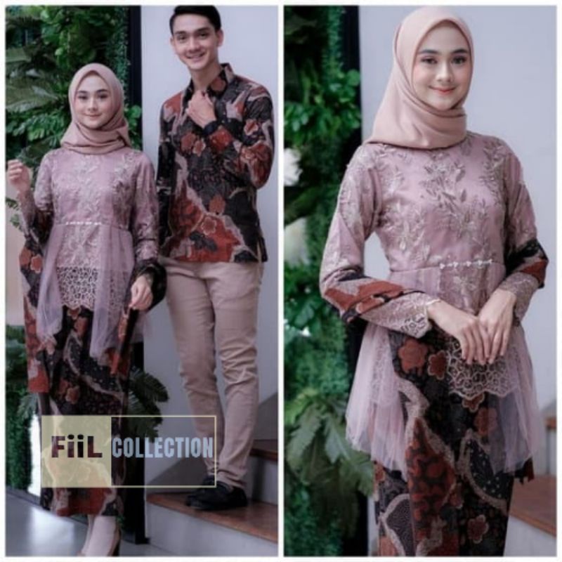 Kebaya Couple Modern, Kebaya Tunangan Lamaran, Kebaya Wisuda, Kebaya Kondangan-1