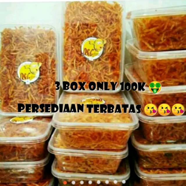 

3 box ONLY 100K kentang kering mustofa
