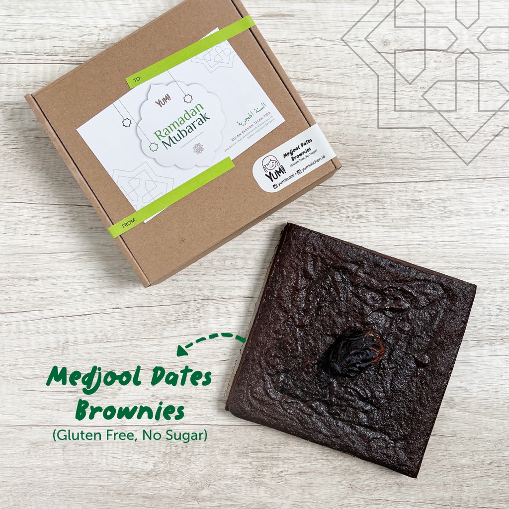 

Brownies Kurma Gluten Free / Medjool Dates Brownies/ Brownies Gluten Free/ Brownies Gluten Free/ Parcel/ Hadiah/ Bingkisan/ Kado/ Lebaran/ Parcel Lebaran
