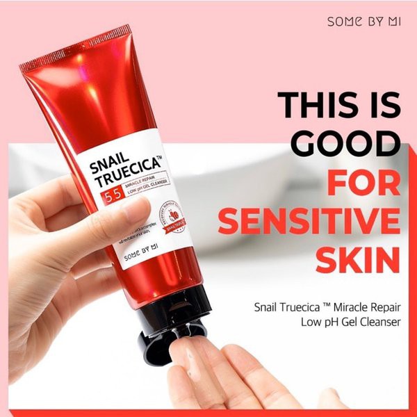 SOME BY MI SNAIL TRUECICA MIRACLE REPAIR LOW PH GEL CLEANSER 100ML SOMEBYMI LOW PH GEL CLEANSER