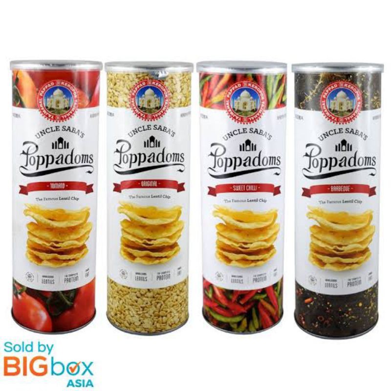 

UNCLE SABA'S POPPADOMS ALL VARIAN 70GR