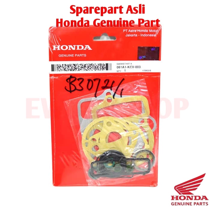 Gasket Kit A Paking Top Set - Supra X 100 Asli Honda 061A1KEV003