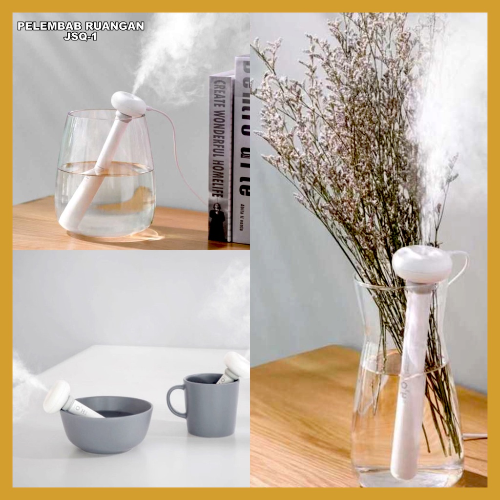 Pelembab Ruangan Pelembab Udara Portable Aroma Therapy Filter Air Humidifier Celup 300ml Difuser Pengharum Ruangan Mini GOSHOP88