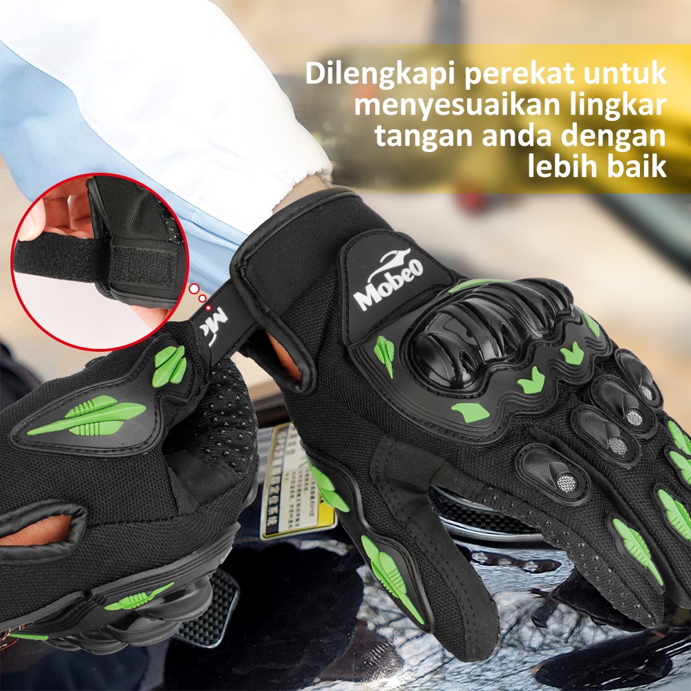 [BARU] Mobeo Sarung Tangan Motor Rider Sporty Biker Gloves