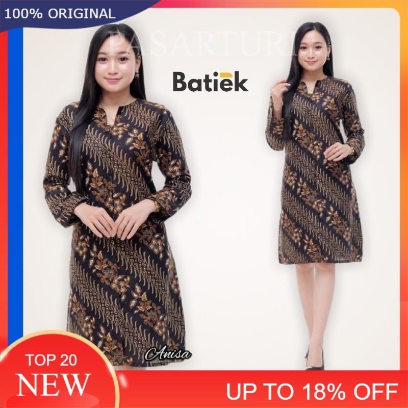 ansbatik - tunik batik modern wanita premium pekalongan terbaru | Baju Batik Wanita Atasan Batik