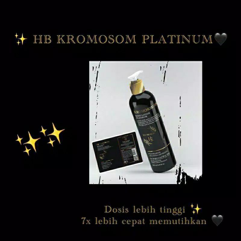 Hb kromosom platinum 250ml dan body serum 100ml