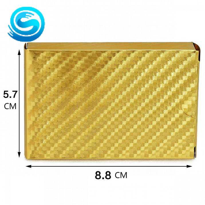 Kartu Remi Poker Lapisan Gold Foil - THKK9273A [Dollar]