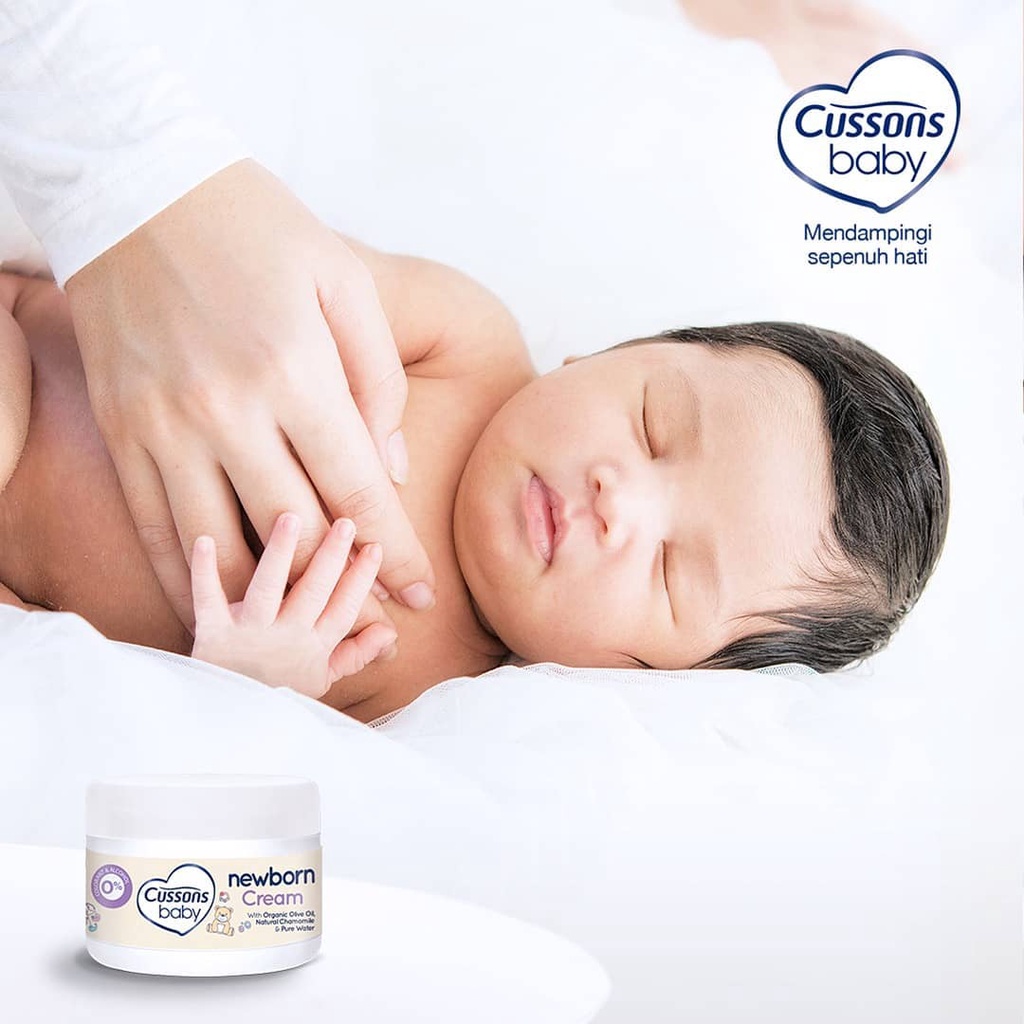 50 gr - Cussons Baby NEWBORN CREAM organic Olive Oil Natural Chamomile Pure Water new born nb cusson