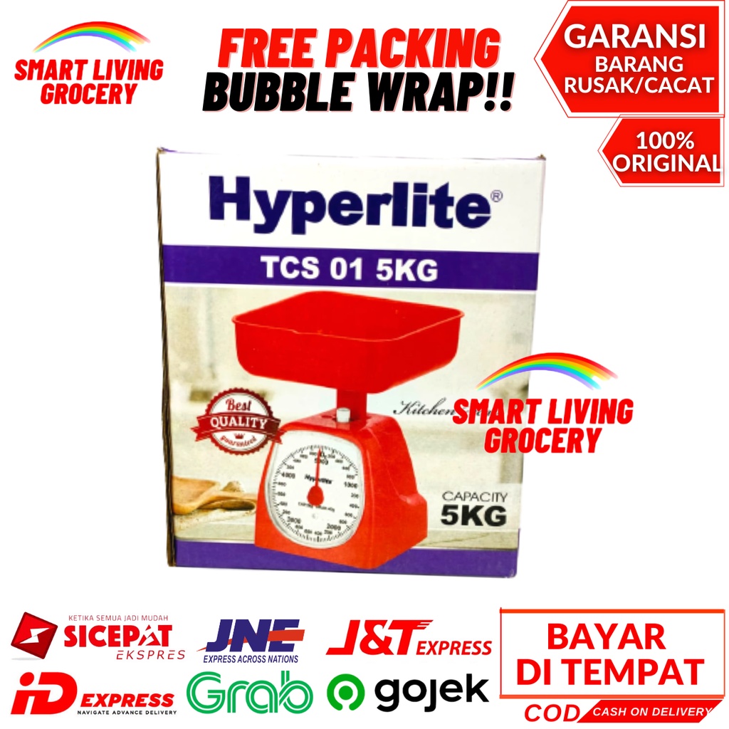 TIMBANGAN KUE ANALOG 5 KG HYPERLITE TCS 01 TIMBANGAN BERAT KUE KOPI BERAS MAKANAN KUE TIMBANGAN ANALOG JARUM DIGITAL DUDUK MANUAL 5000 GRAM 5KG HYPERLITE TCS-01 MERAH BIRU