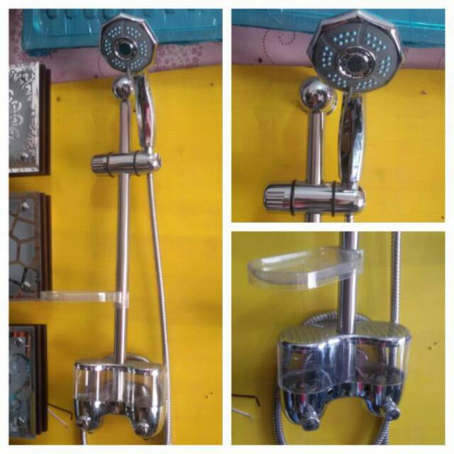 Shower Mandi Tiang + Tempat Sabun Promo