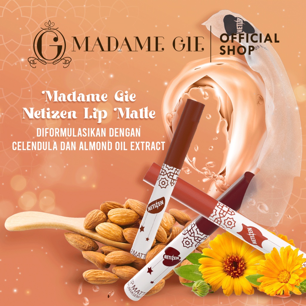Madame Gie Lip Matte Netizen +62  - Make Up Lipstick | Lip Cream Superstay Image 6