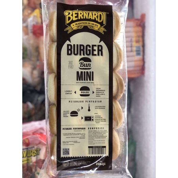 

Bernardi Burger Bun Mini / Roti Burger Mini isi 20