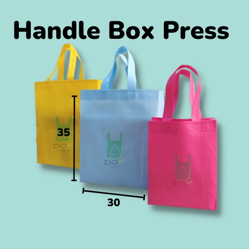 

Tas Spunbond Box 30x35x10cm / Goodie Bag Kotak Tebal 75gsm / Tas Belanja, Tas Kain Polos