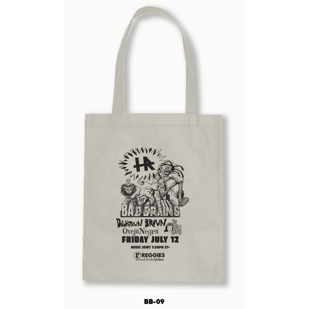 TOTE BAG BLACU - BAD BRAINS .01