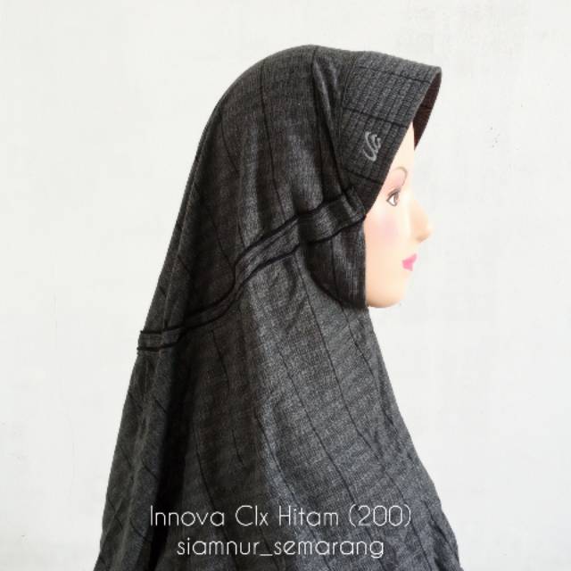 Innova Clx Hitam size S - jilbab rabbani