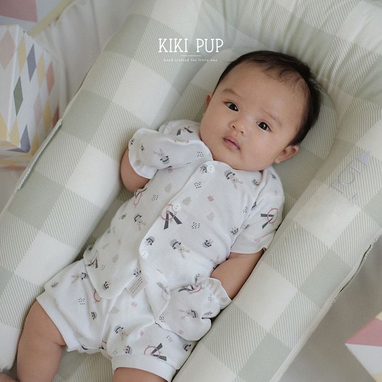 KIKI PUP - Short Set Pajama / Setelan Bayi Dan Anak Unisex 0 bulan - 12 bulan