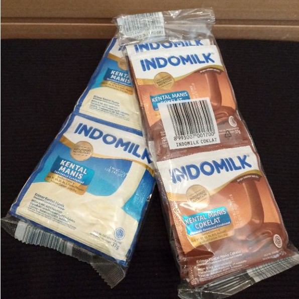 

Susu Kental manis Indomilk sachet Plain & Cokelat 37gr