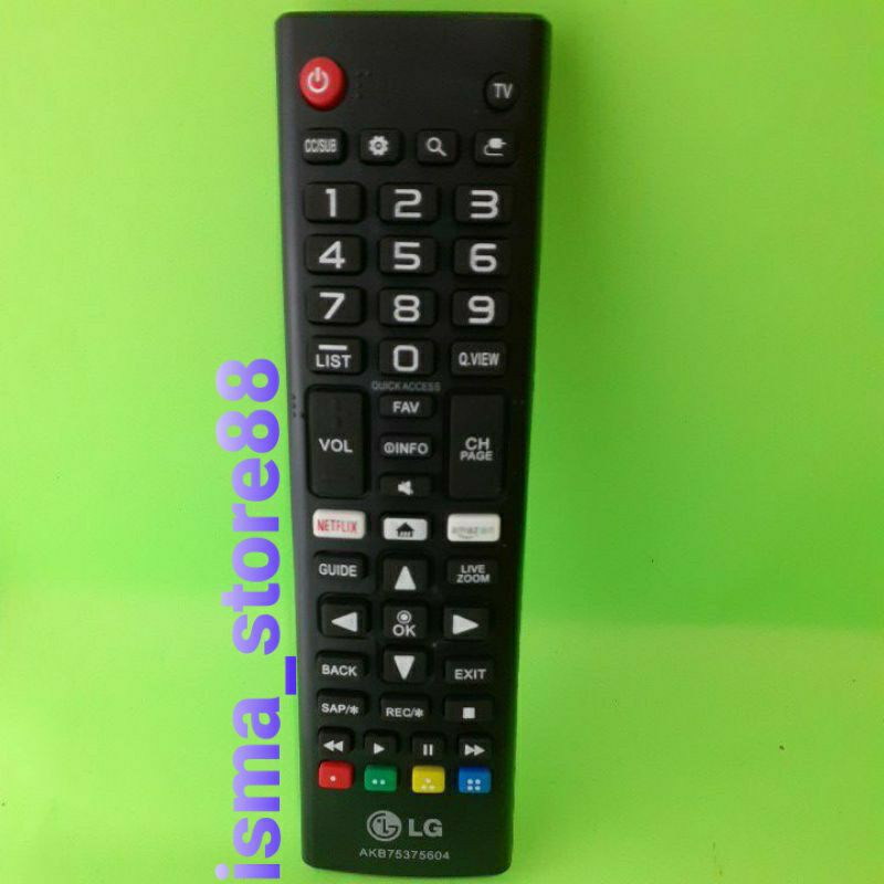 REMOT TV LG LCD LED NETFLIX AMAZON AKB75375604