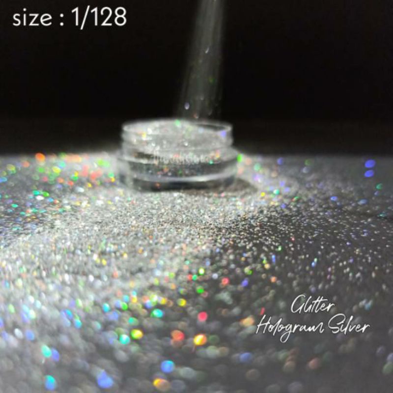 Gliter Henna, Gliter Holo Kilau Rainbow Halus 5gr