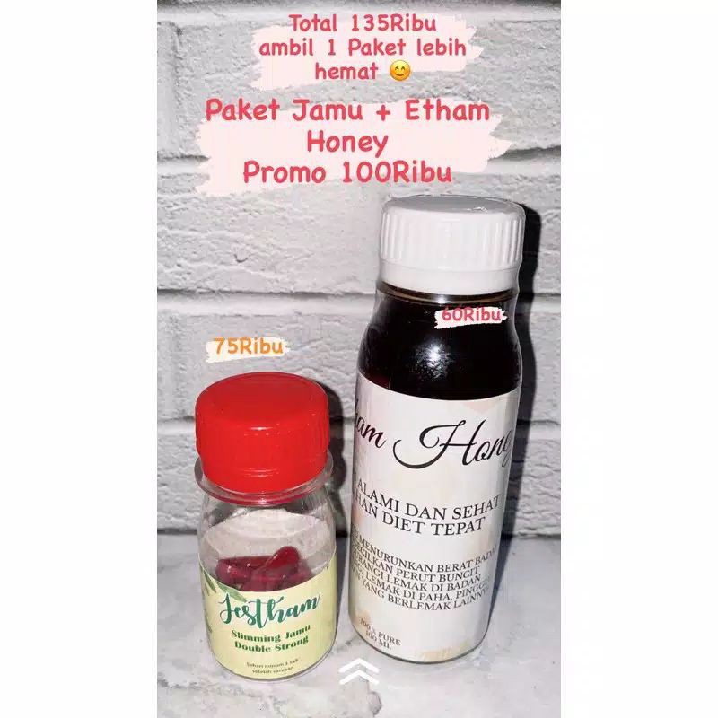 (SIAP KIRIM) Jamu jestham + honey jestham