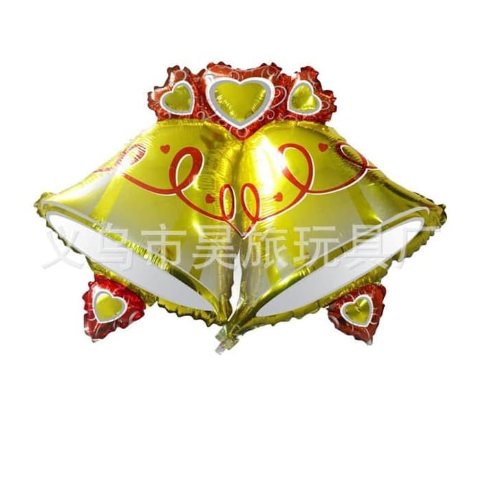 XFBL 79 x 89 CM bell lonceng natal balon foil aksesoris dekorasi natal