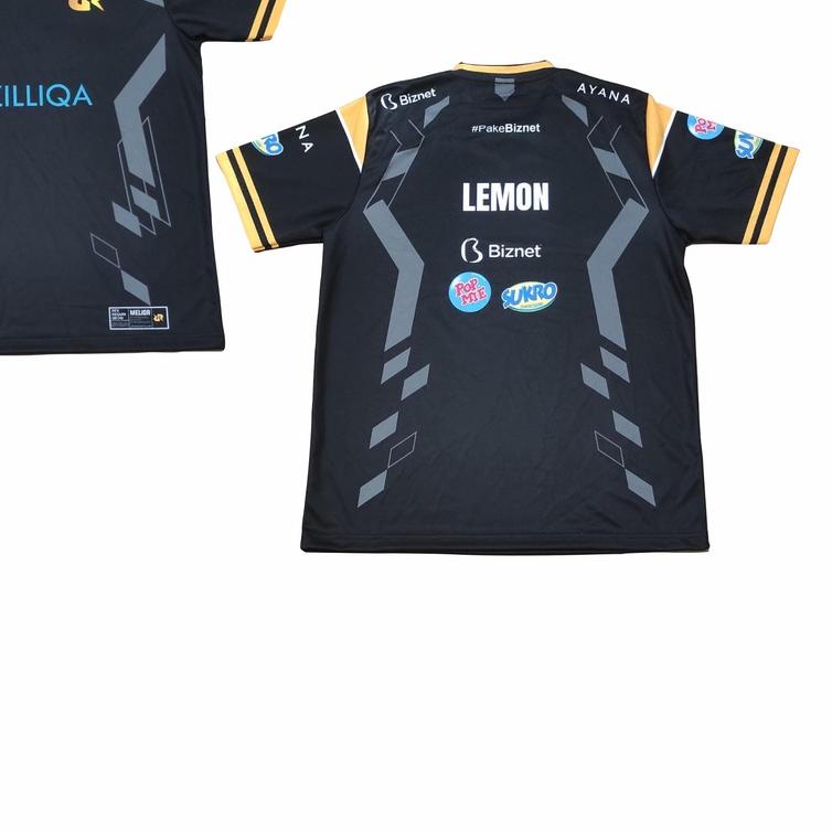 ➵ JERSEY RRQ BLACK 2022 / JERSEY TEAM RRQ FREE NICKNAME / KAOS BAJU JERSEY GAMING PUBG ML FF ✭