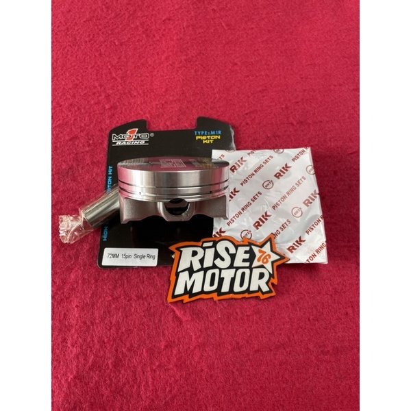 Piston Moto 1 72 pen 15 Forged Single ring M1R