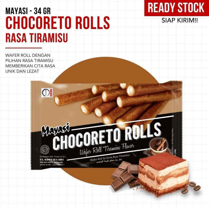 MAYASI - Chocoreto Rolls - 34 gr