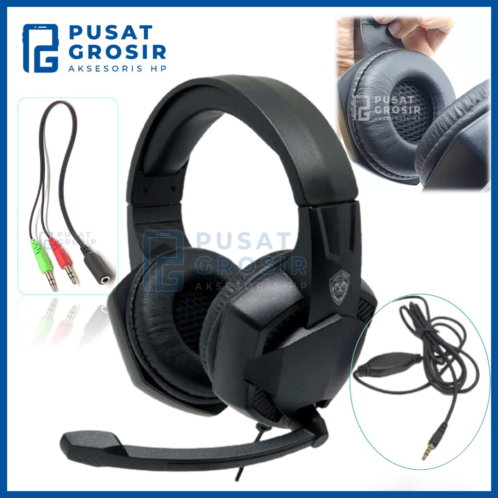 Headset Bando PGM-011 PGM011 gaming headphone Kabel Henset Hetset hedset gammers