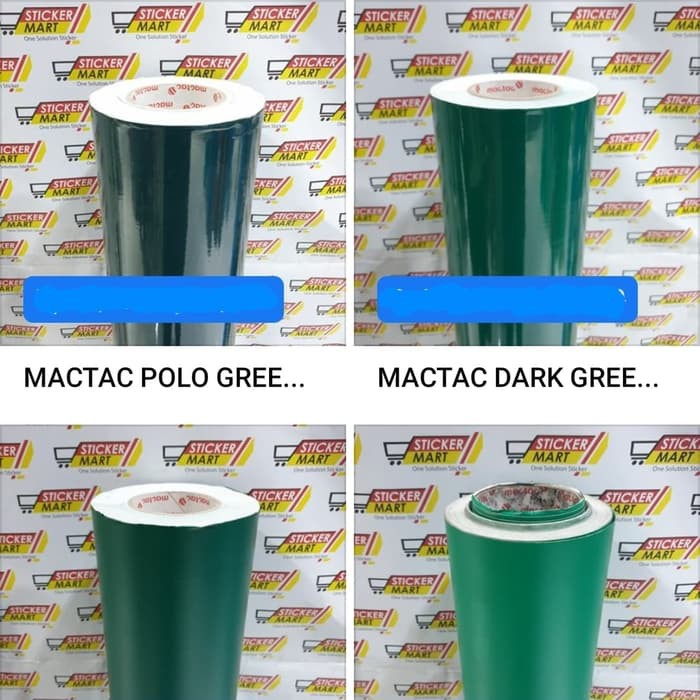 Sticker Motor Mactac Europe Hijau Tua Green uk 123cm (alt. Oracal)