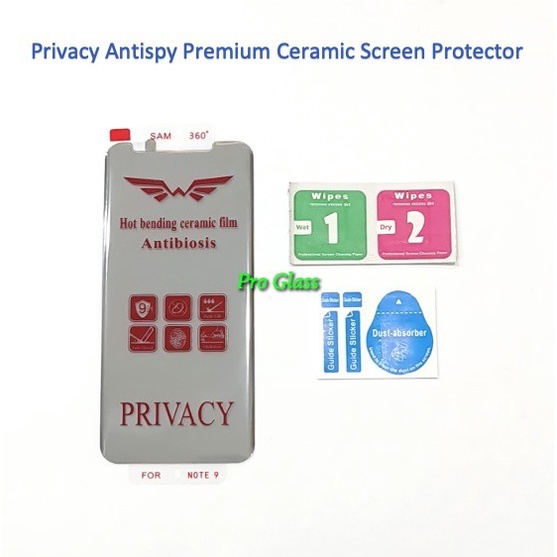 Samsung Note 9 Full Privacy Antispy Ceramic Screen Protector