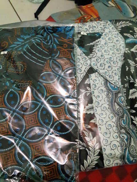 Bswart Batik Hrb026 Kenongo Hem Pendek Padi Pekalongan M L Xl Batik Pria Murah Modern Grosir