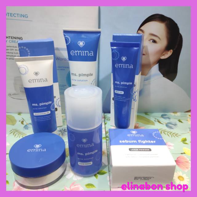 Emina ms.pimple paket lengkap(acne solution)