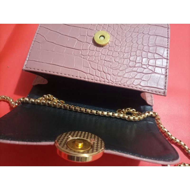 tas slempang croco tali ulir 001 ( free dusbag )