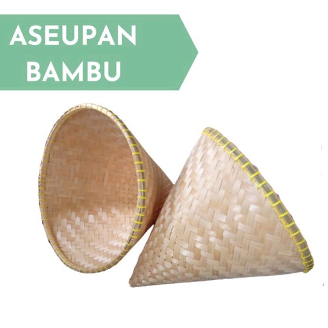 Aseupan Bambu / Cetakan Tumpeng / Cetakan Kue Dongkal / Cetakan Awug