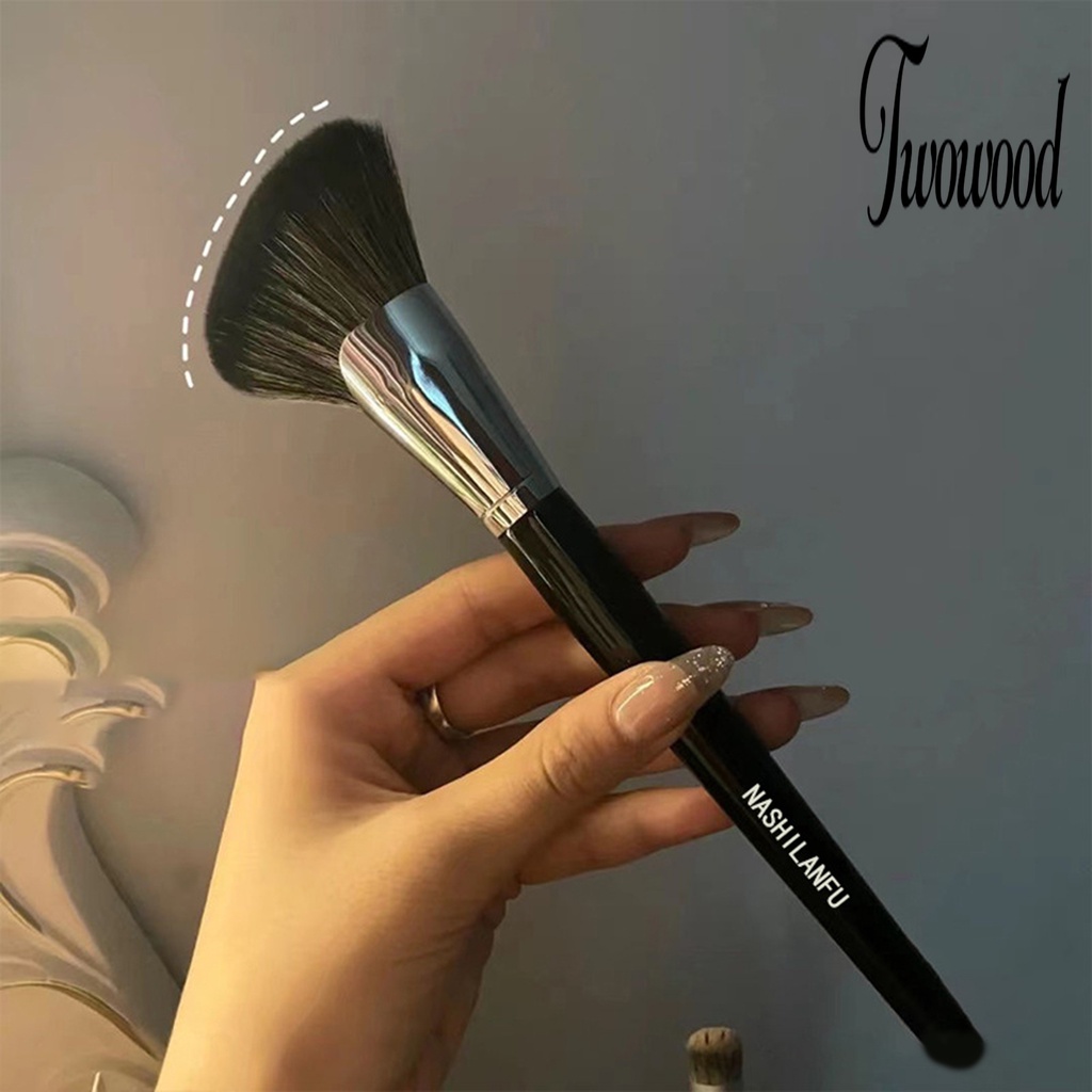 1 Pc Brush Contour Highlight Bronzer Bahan Rambut Sintetis Untuk Wanita