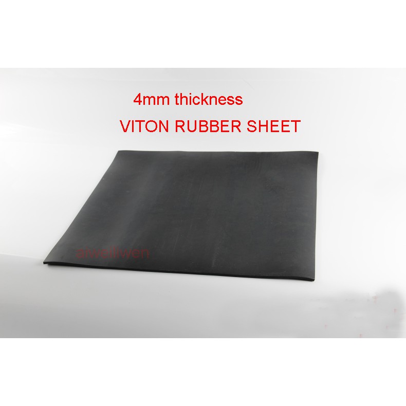 

4mm thickness Fluorine rubber sheet FKM plate Aflas Rubber Sheet FPM mat Viton cushion pad acid,