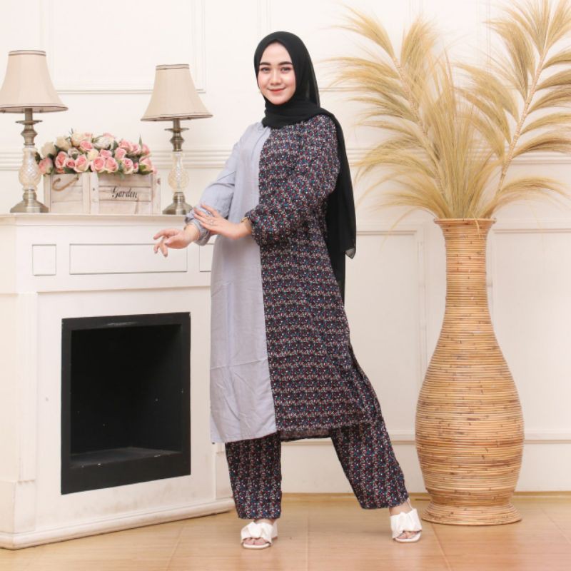 [ TERMURAH ] Tunik Set Syari | Tifany Daily Tunik | Rayon Viscose Premium | Tunik Syari