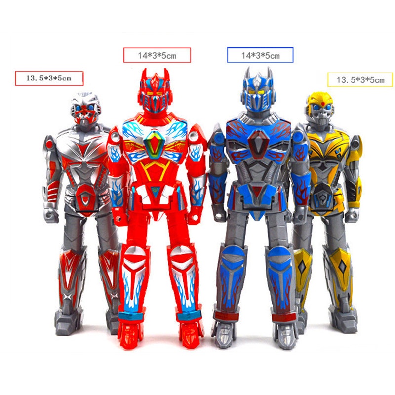 4pcs / set Mainan Robot Telur Transformers Deformation Bumblebee Prime Optimus Ukuran 14CM Untuk Anak Laki-Laki